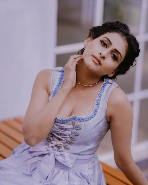 Nitya Naresh in Dirndl dress photoshoot stills