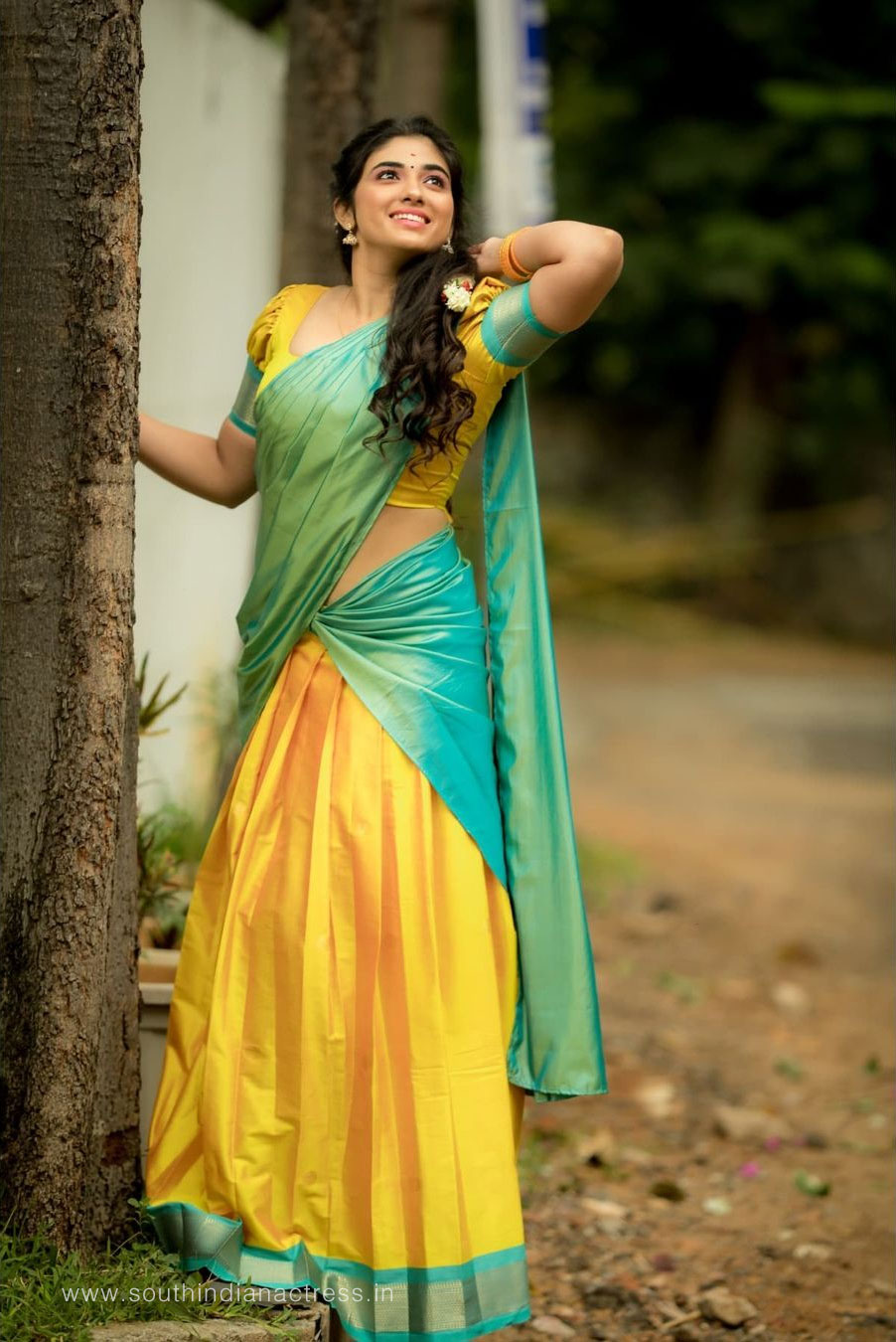 Pragya Nagra in half saree stills - South Indian Actress
