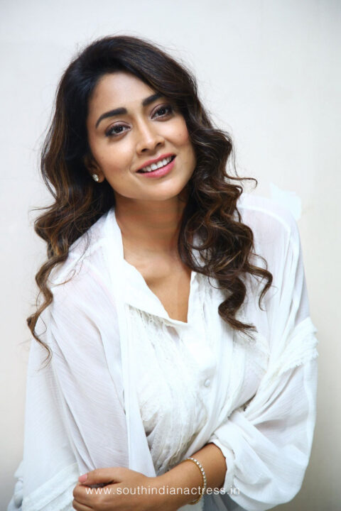 Shriya Saran stills at Gamanam Movie Success Meet