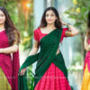 Athmika Sumithran in half saree photos