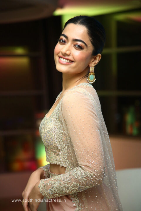 Rashmika Mandanna at Pushpa Press Meet at Hyderabad