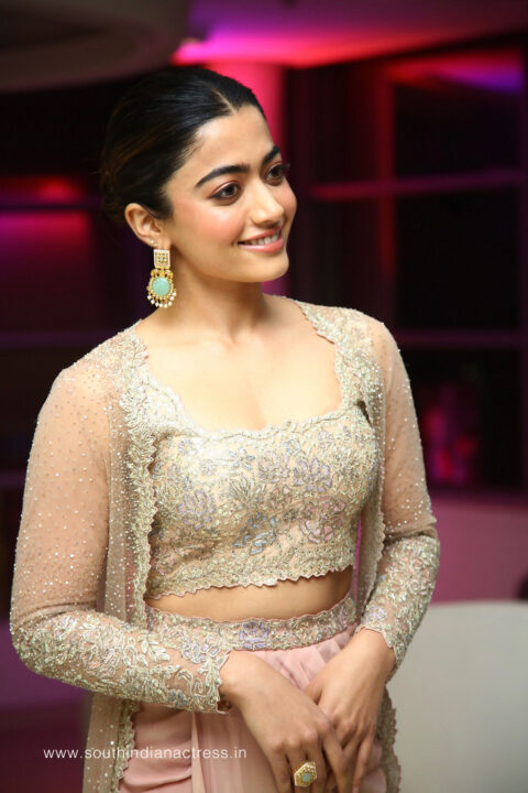 Rashmika Mandanna at Pushpa Press Meet at Hyderabad