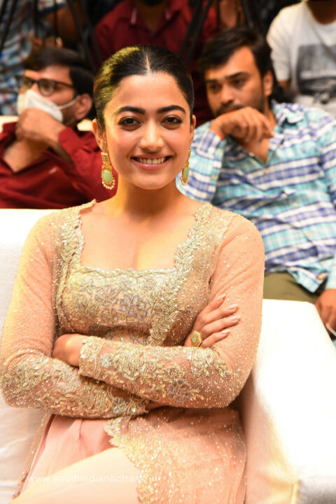 Rashmika Mandanna at Pushpa Press Meet at Hyderabad