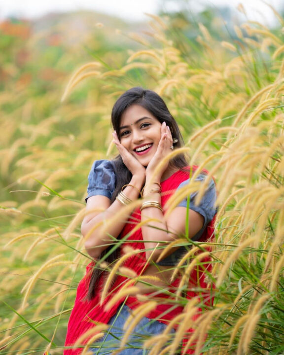Deepika Aradhya in half saree photos