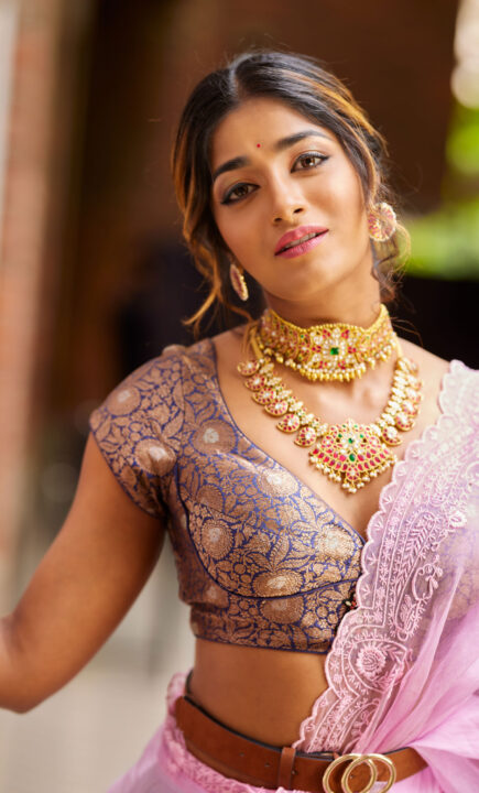 Dimple Hayathi in bridal lehenga HD photos