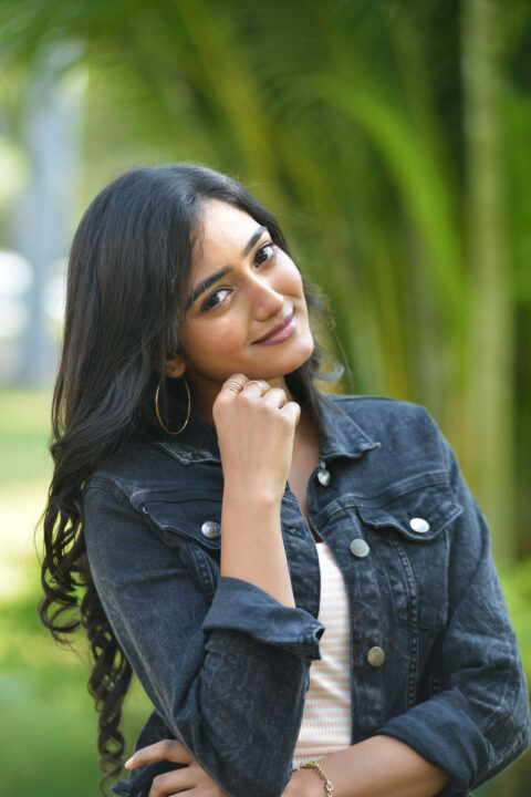 Hrithika Srinivas stills at Allantha Durana trailer launch