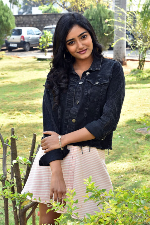 Hrithika Srinivas stills at Allantha Durana trailer launch