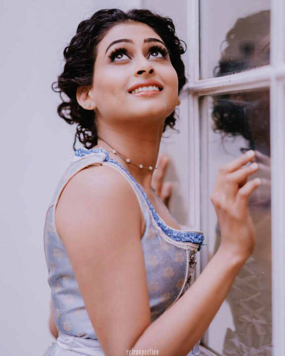 Nitya Naresh in Dirndl dress photoshoot stills