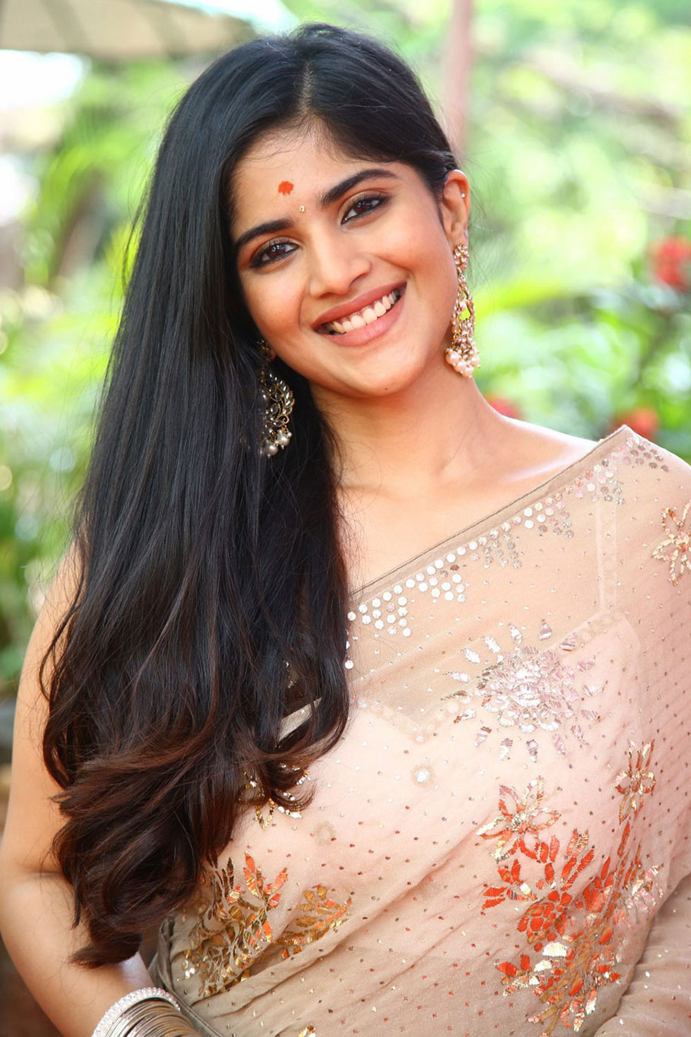 Megha Akash at Ravanasura Movie Opening - South Indian Actress