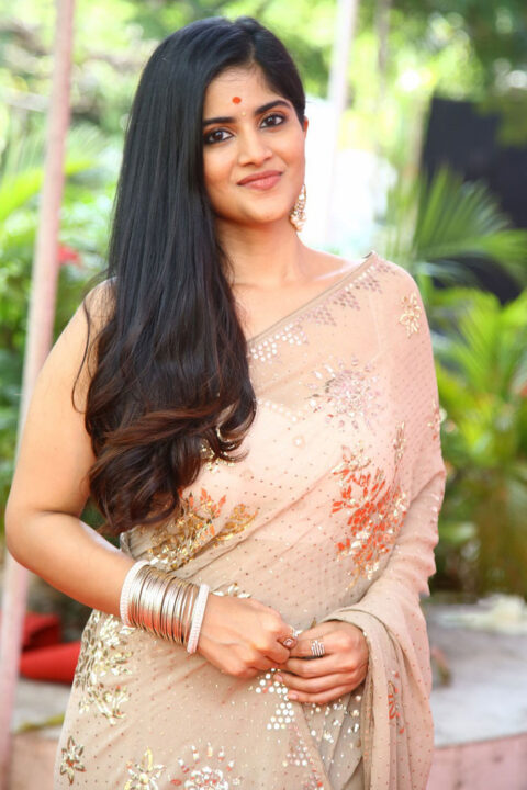 Megha Akash at Ravanasura Movie Opening