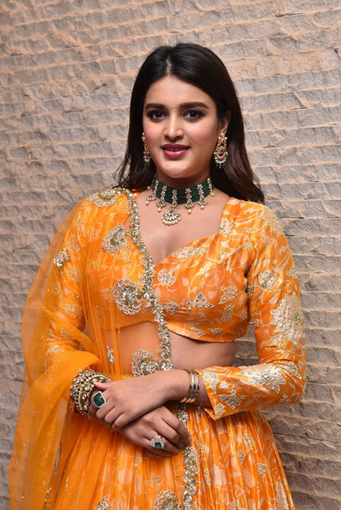 Nidhhi Agerwal stills at Hero movie Pre Release Event