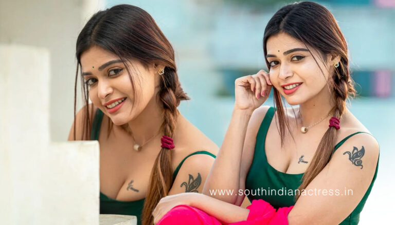 Dharsha Gupta hot stills in red saree