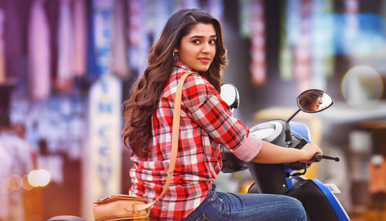 Krithi Shetty as Whistle Mahalakshmi in The Warriorr movie