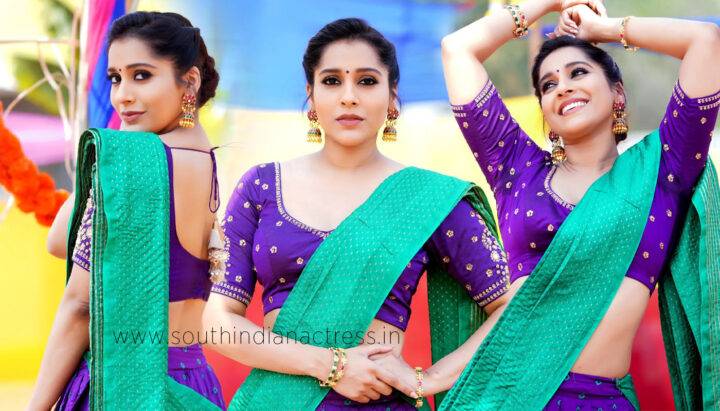 Rashmi Gautam in banaras lehenga photoshoot