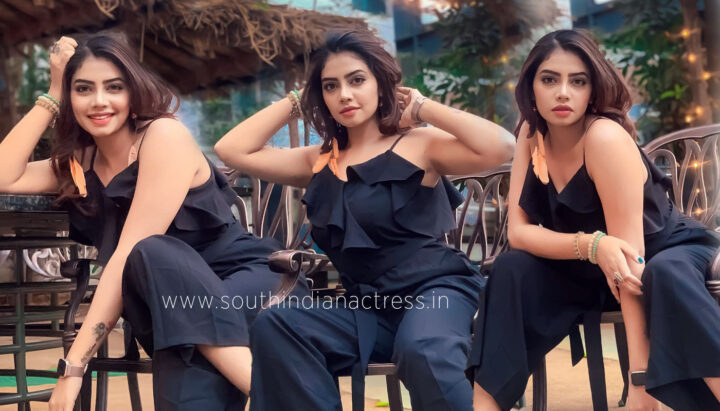 Susmitha Anala in black one pieces evening outfit