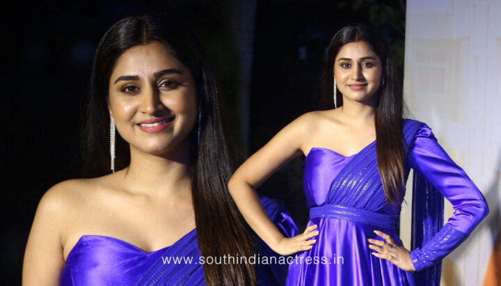 Varshini Sounderajan at Malli Modalaindi Pre Release Event