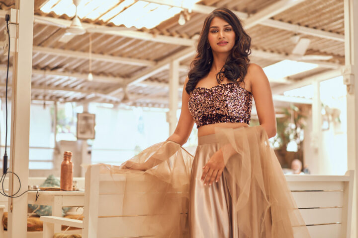 Anoosha Krishna in cocktail outfit photoshoot