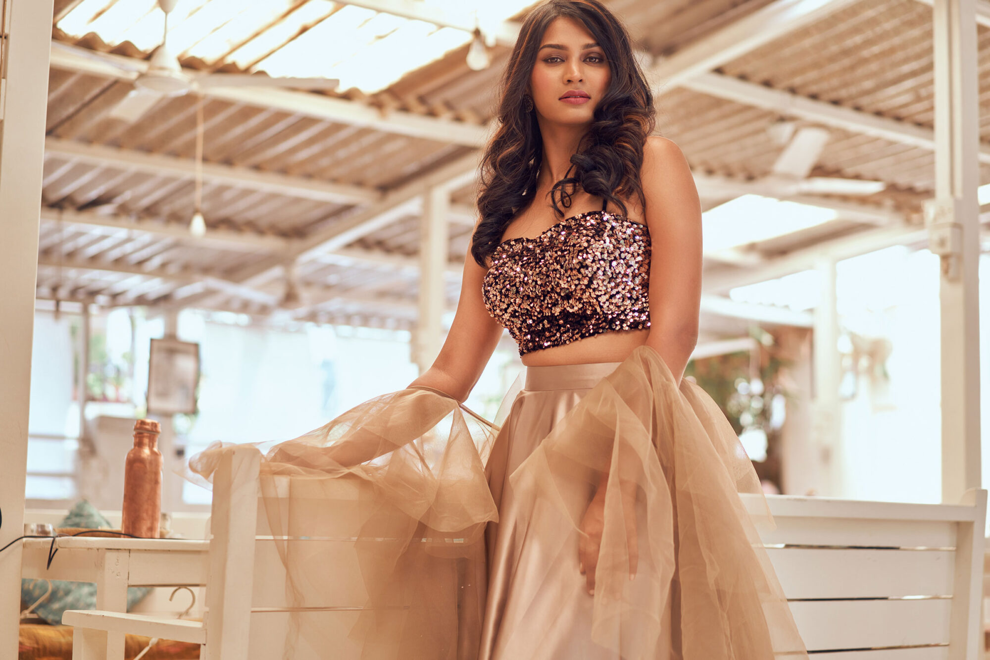 Anoosha Krishna in cocktail outfit photoshoot - South Indian Actress