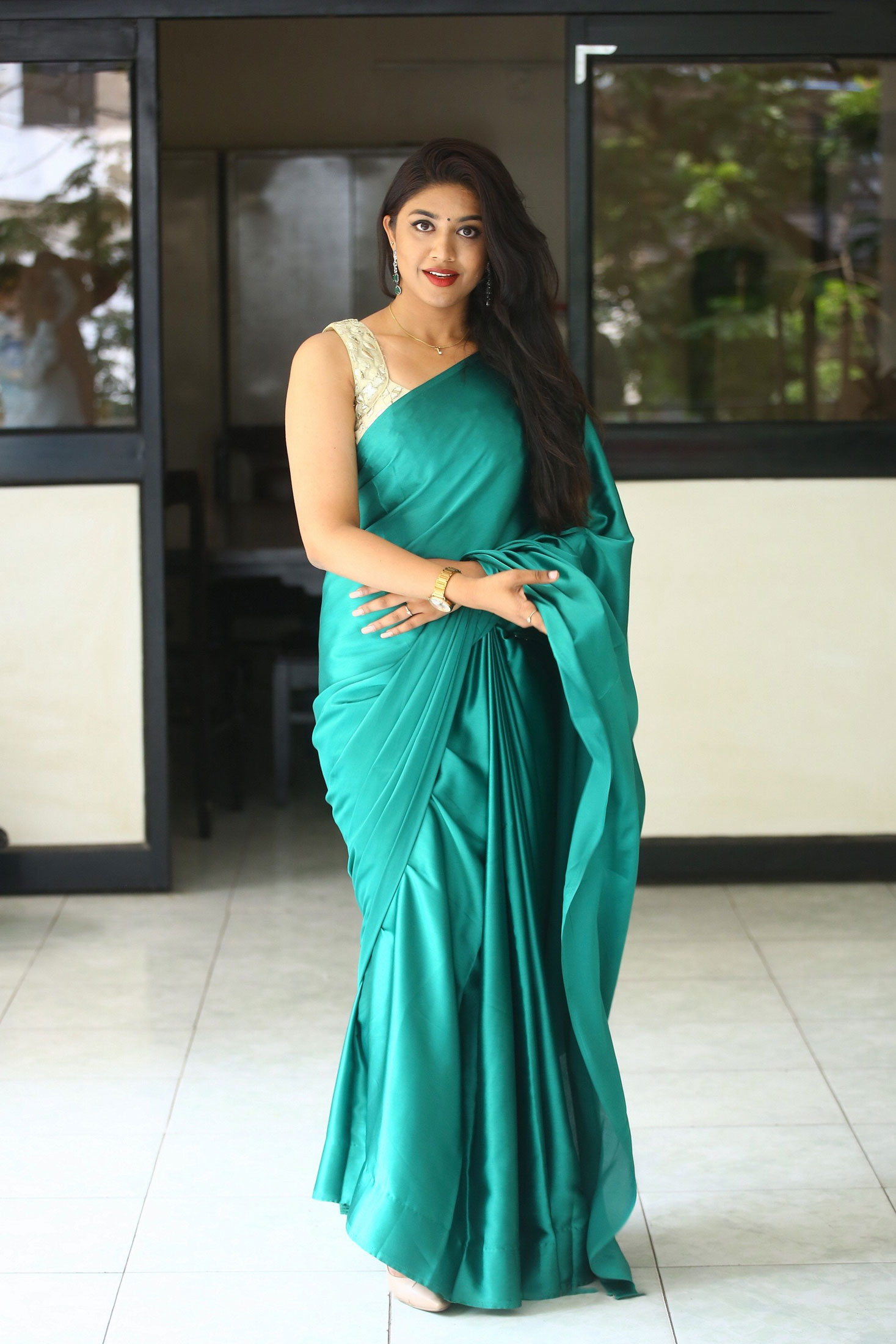 Malavika Satheesan at Bommala Koluvu Movie Press Meet