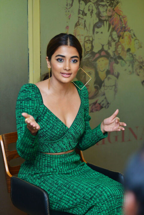 Pooja Hegde stills at Radhe Shyam interview