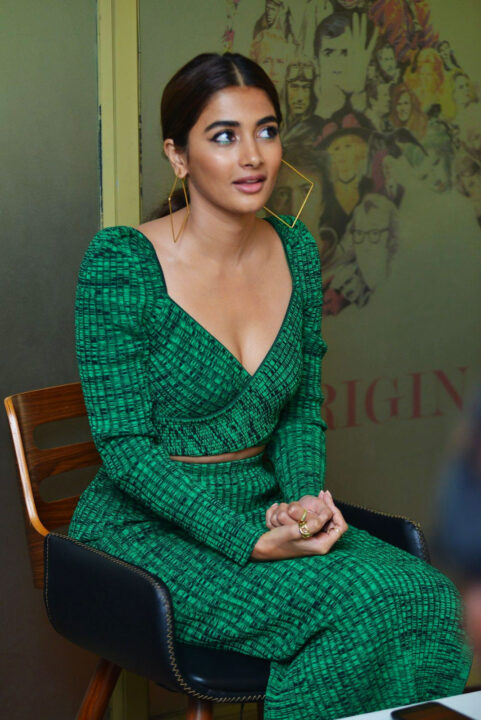 Pooja Hegde stills at Radhe Shyam interview