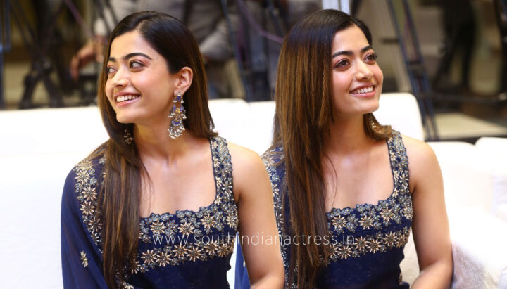 Rashmika Mandanna at Aadavallu Meeku Joharlu Press Meet