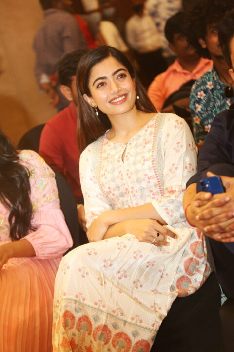 Rashmika Mandanna at Aadavaallu Meeku Johaarlu Success Meet