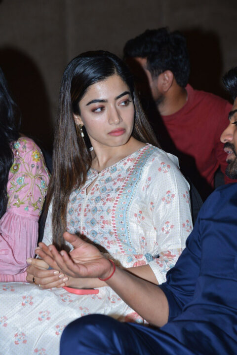 Rashmika Mandanna at Aadavaallu Meeku Johaarlu Success Meet