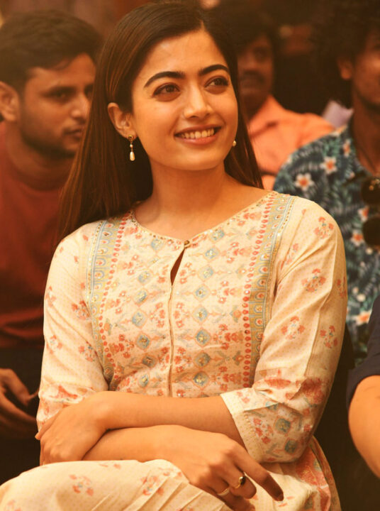 Rashmika Mandanna at Aadavaallu Meeku Johaarlu Success Meet