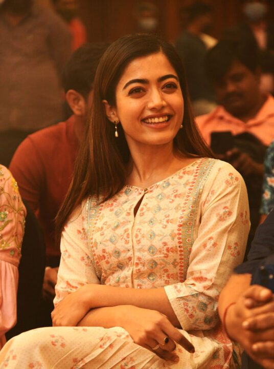 Rashmika Mandanna at Aadavaallu Meeku Johaarlu Success Meet