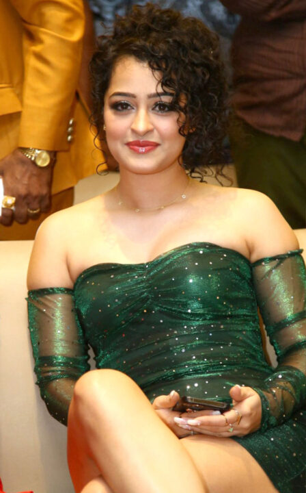 Apsara Rani hot stills in off shoulder dress