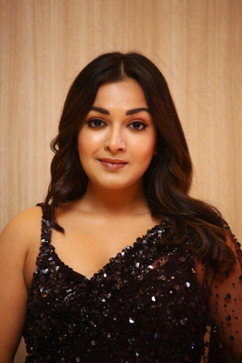 Catherine Tresa stills at Bhala Thandanana Movie Pre Release Event