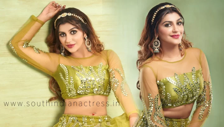 Yashika Aannand latest photoshoot stills in green