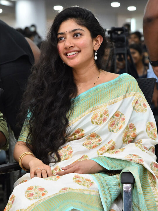 Sai Pallavi in saree stills for Virata Parvam Movie promotions