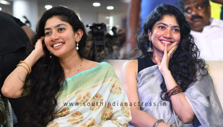 Sai Pallavi in saree stills for Virata Parvam Movie promotions