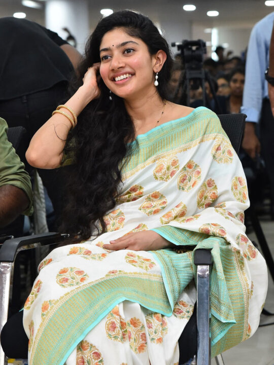 Sai Pallavi in saree stills for Virata Parvam Movie promotions