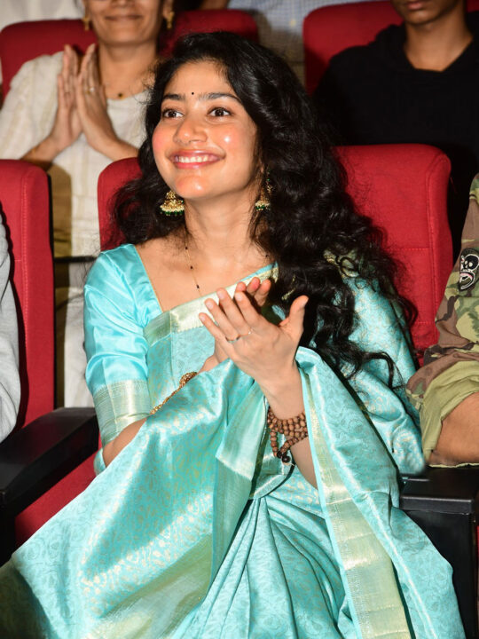 Sai Pallavi in saree stills for Virata Parvam Movie promotions