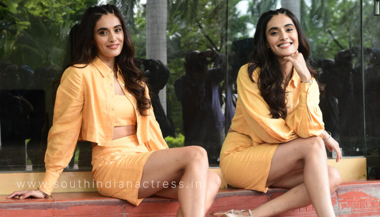 Divyansha Kaushik stills at Ramarao On Duty interview
