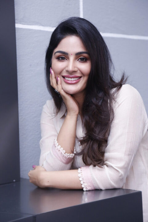 Samyuktha Menon stills at Bimbisara Movie Interview