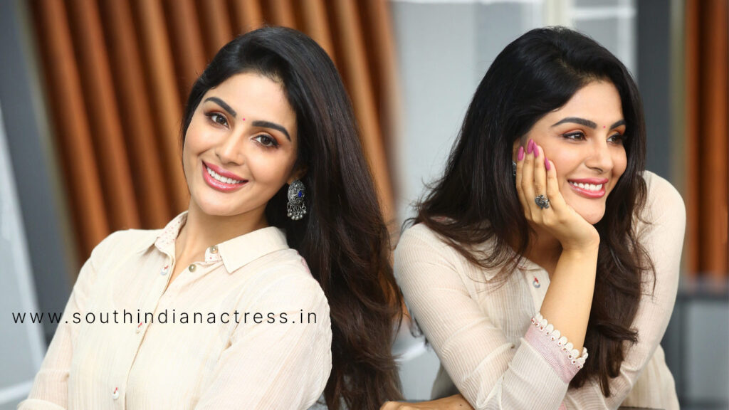 Samyuktha Menon stills at Bimbisara Movie Interview