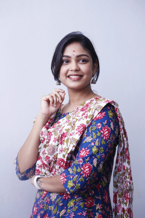 Lavanya Anuvarna stills at her new movie opening