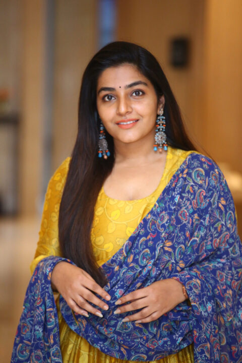 Rajisha Vijayan stills at at Ramarao On Duty Movie Interview