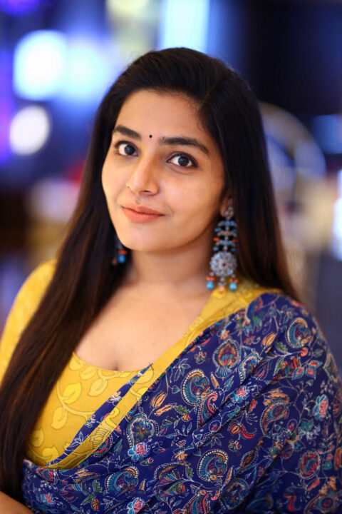 Rajisha Vijayan stills at at Ramarao On Duty Movie Interview