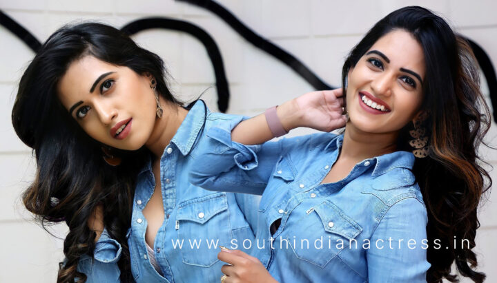 Sravanthi Chokarapu stills in jeans shirt