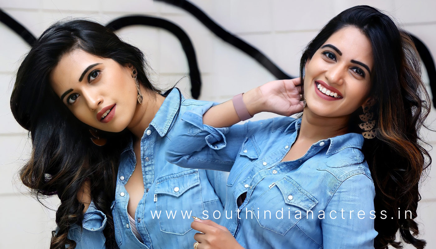 Sravanthi Chokarapu stills in jeans shirt