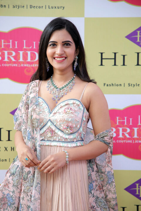 Sravanthi Chokarapu stills at Hi Life Brides Hyderabad