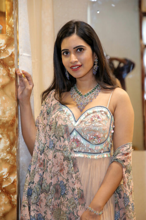 Sravanthi Chokarapu stills at Hi Life Brides Hyderabad