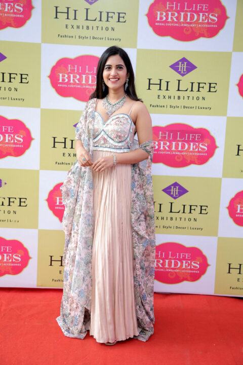 Sravanthi Chokarapu stills at Hi Life Brides Hyderabad