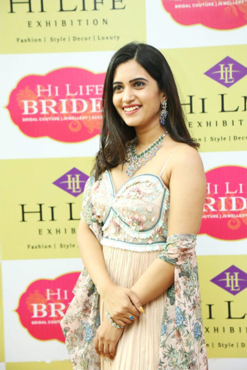 Sravanthi Chokarapu stills at Hi Life Brides Hyderabad