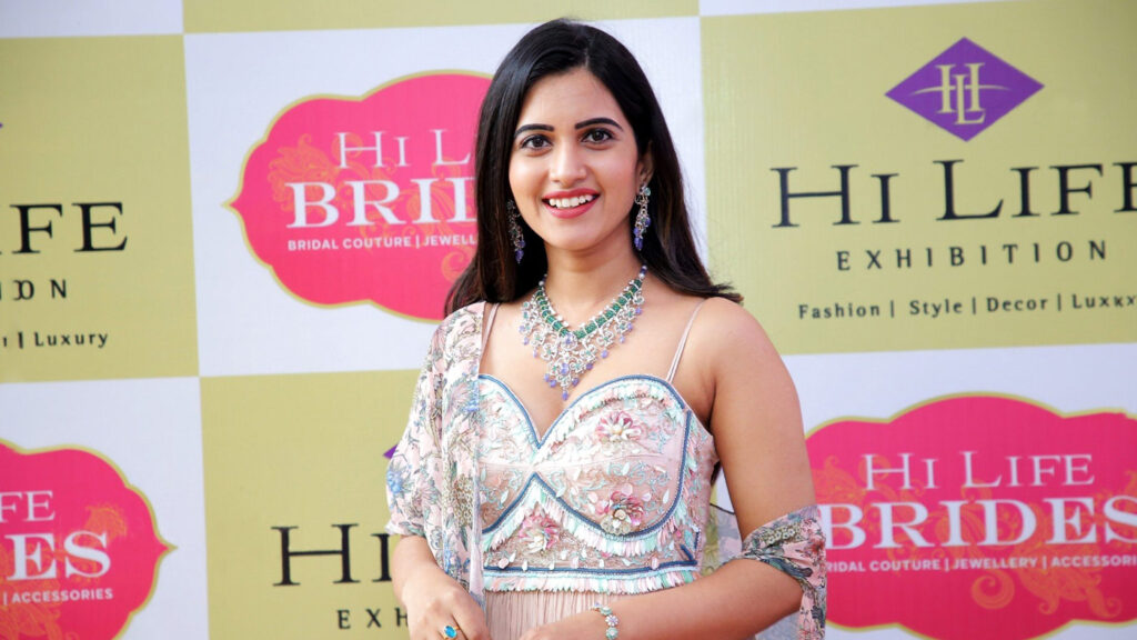 Sravanthi Chokarapu stills at Hi Life Brides Hyderabad
